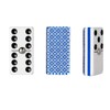 Domino Profesional Rombos Plata Azul