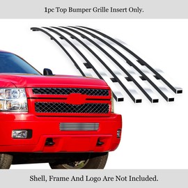 APS Compatible with Chevy Silverado 2500HD 3500HD 2011-2014 Lower Bumper Chrome Billet Front Grill Grille Insert C66832A