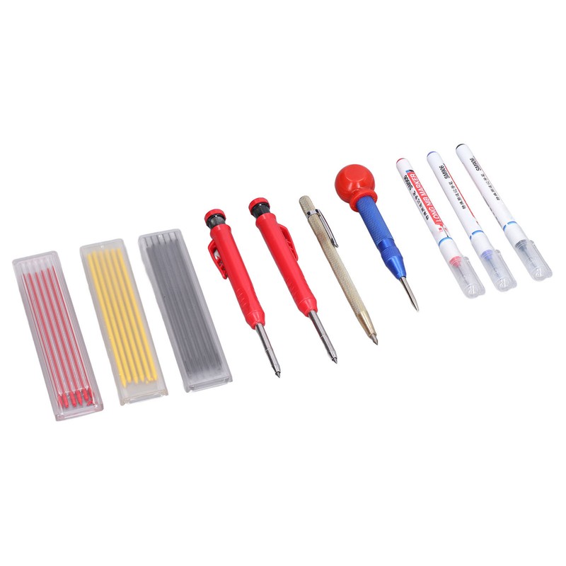 Center Punch Marking Scribing Pen Refill Hole Positioning Tool Set