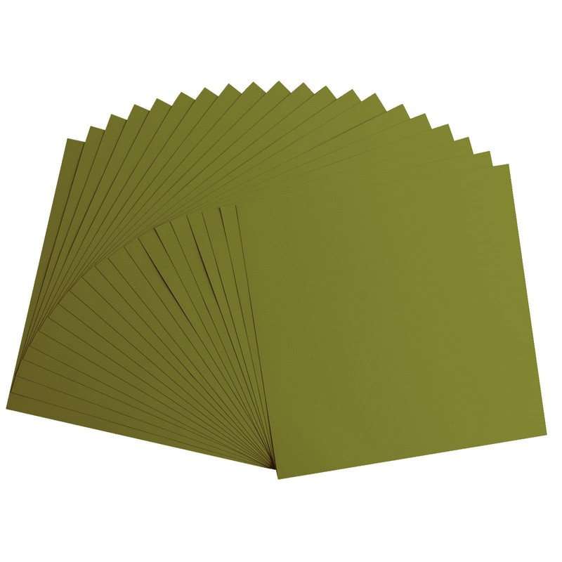 Vaessen Creative Florence Cardstock Paper Green 216gsm Square 12" x