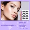 AKARABEAUTYLASHES 5 Pairs Wispy Lashes, Faux Mink, Natural Look, Fluffy