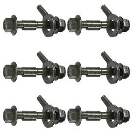Gatuida 12mm Cam Bolt Kit 6 Pieces Wheel Alignment Cam Bolt for Vehicle Four Wheel Alignment