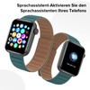 Bebinca Smartwatch Damen Herren mit Telefonfunktion, 1,75" HD Touchscreen Fitness