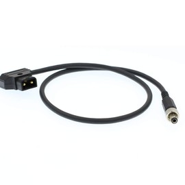 DRRI Video Equipment Coaxial DC Lock to D-Tap Power Cable for PIX-E Monitor Recorder