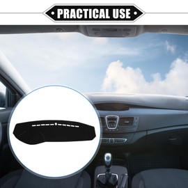 X AUTOHAUX Dashboard Cover Compatible for Hyundai Sonata 2006-2008, Non-Slip Polyester Black Dash Cover Mat Dash Board Protector Cover