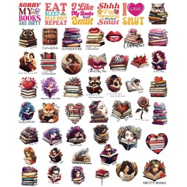 100 Pack Smutty Book Stickers, (Large Size) Book Stickers for Adults, Spicy Love and Romance Stickers for Laptop, Phone, Car, Water Bottle