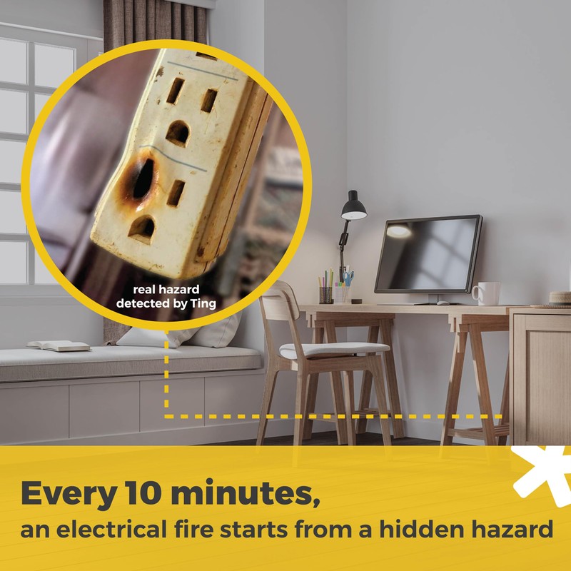 Ting Fire Ting Fire Prevention Sensor & Service - Includes