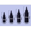 NANSHINE 10pcs 30ml(1oz) Black Plastic Squeeze Dispensing Bottles Glue Bottle