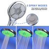 JINYOMFLY Shower Head LED 3 Colours, 3 Shower Modes, LED