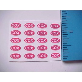 reproduction 1/24 slotcar 1/24 scale COX  slot car DECALS