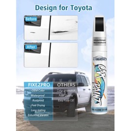 FIXEZPRO 218 Attitude/Midnight Black Metallic Car Touch Up Paint for Toyota, Color Match Auto Paint Repair Pen,Professional Car Scratch Repair Remover Pen Quick Drying, Easy to Use