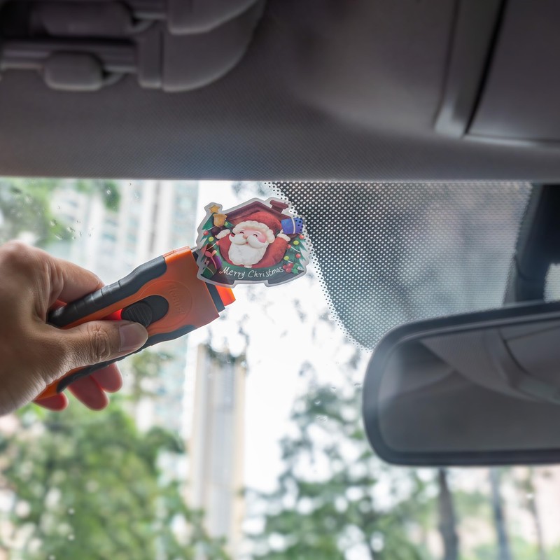 100Pcs Plastic Razor Blade Scraper with Retractable Blade: Without Damaging