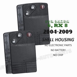 KeylessAutoParts 2x for Mazda 6 RX-8 2004-2009 Keyless Remote Key Shell Housing BGBX1T458SKE11