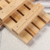 Pack of 2 Natural Wooden Bamboo Soap Dish Wooden Shower