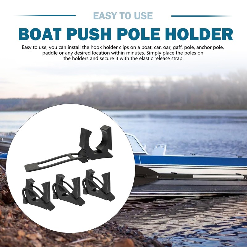 4 Pack Boat Hook Holder Replacement for SOF-LOC Gaff Hook