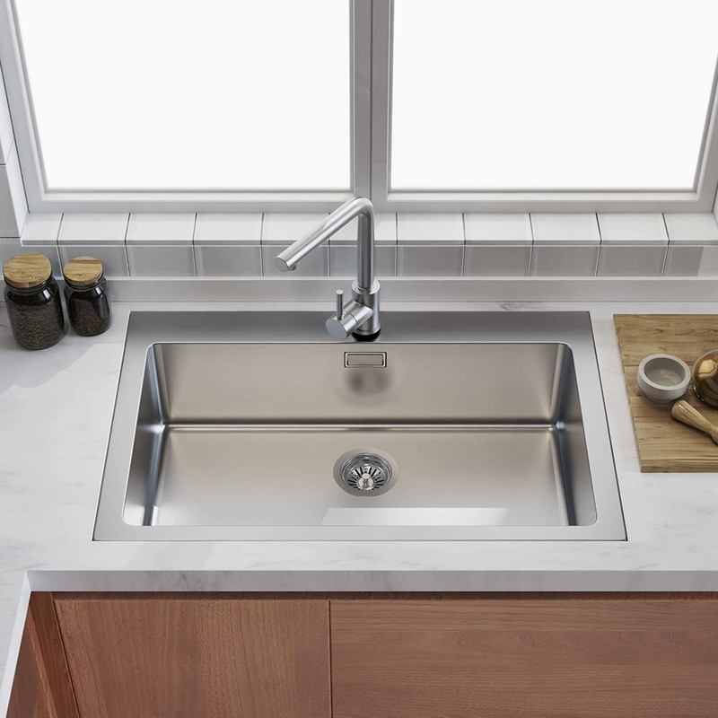 BOTEMY B9173 Kitchen Sink Drain Assembly 3-1/2 inch with Removable