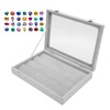Pin Display Case Transparent Glass Dustproof Pin Collection Display Box