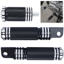 aleawol Motorcycle Step CNC Motorcycle Foot Pegs Left and Right Set with Shifter Pegs Anti-Slip Aluminum Alloy Replacement Foot Pegs for Harley Easy Installation Harley Parts Motorcycle Modification