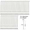 Set 250 mm Speichen Spokes Silver Chrome 2 mm including