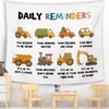 MNOSAIOO Mental Health Car Wall Tapestry Hanging for Classroom Kids
