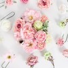 Luckinds Artificial Flowers Combo Pink Roses with Stems Bouquets Box