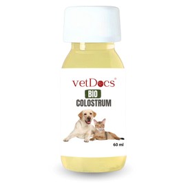 vetDocs Organic Colostrum Liquid, Colostrum Dog, Colostrum Cat with Powerful Nutrients, Premium Dietary Supplement for Dogs and Cats, 100% First Milk Liquid