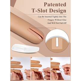 Practice Hand for Acrylic Nails, Nail Tips Never Fall Off Nail Hand Practice,Fingers Never Break Fake Nail Hand for Nail Practice,Flexible Movable Practice Nail Hand for Practicing Nail Supplies