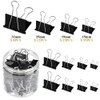 TIMESETL Pack of 100 Foldback Clips, 15 mm / 19