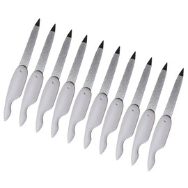 10pcs Manicure Tools Mini Nail Files Nail Buffers Fingernail Buffer Professional Nail File Nail Files and Buffers Manicure Files and Buffers Nails Gel White Buffer Block Foldable