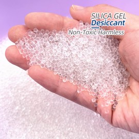Wisesorb 8 LBS Pure White Silica Gel Desiccant Beads, 1-3mm Premium Quality Reusable Silica Beads