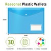 Plastic Wallets, 30 Pack A4 File Folders for Document Paperwork