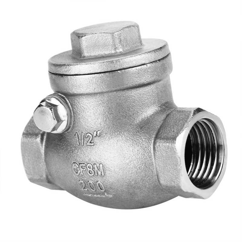 Stainless Steel One Way Swing Check Valve, High Pressure, Thread