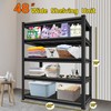 SUPPNEED Steel Metal Utility Garage Shelves: 48''W 1,500Lbs Heavy Duty