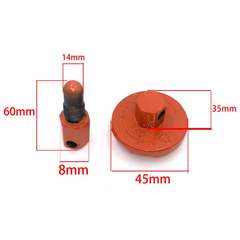 Hippotech 14mm Piston Stop Chainsaw Tools Clutch Flywheel Removal Tool