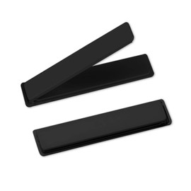 [2 Pack] Mini Phone Kickstand Ultra-Thin Black Cell Phone Stick Stand, Folding Invisible Portable Metal Cell Phone Stand Holder for Desk