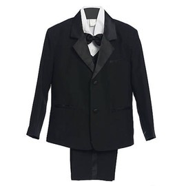 Classykidzshop Formal Suit Tuxedo Set - Black 6