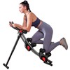BODY RHYTHM Dual-Track Ab Machine with 4 Adjustable Heights, Foldable