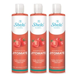 3 Shampoos De Jitomate 530ml Nutricion Capilar Shelo Nabel
