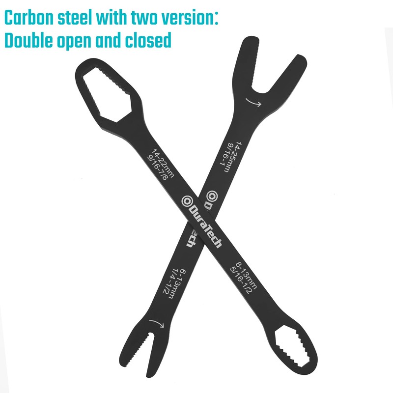 DURATECH Universal Wrench Set, Multi-functional Wrench Set, SAE & Metric,