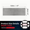 AggAuto 47"x16" ABS Plastic Universal Car Grill Mesh, Automotive Grille