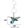 WEVENI - Llavero de acrílico con diseño de colibrí para