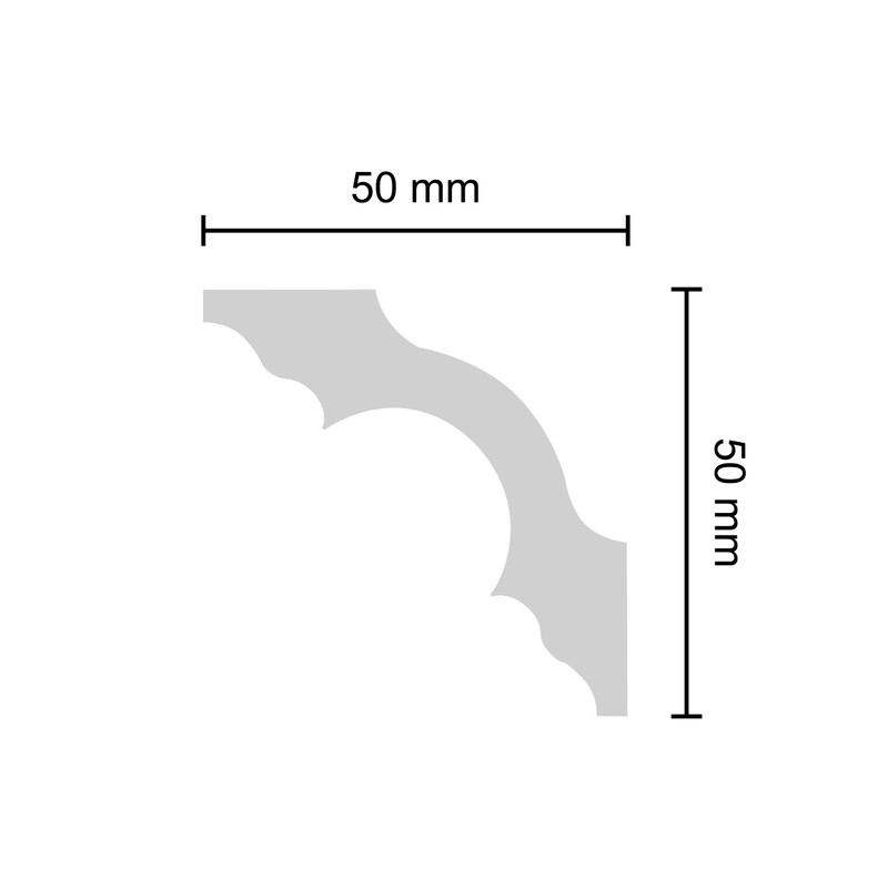 DECOSA Sonja A50 Interior Corner Moulding Profile 2 Strips Approx.