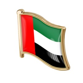 vmcoatdu The United Arab Emirates UAE Flag Pin Badge International Travel Brooch Metal Alloy Souvenir Pin for Hat Clothes Backpack (The United Arab Emirates)