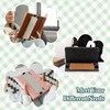 MoKo Elastic Pen Holder for Notebook, 4 Pieces PU Leather