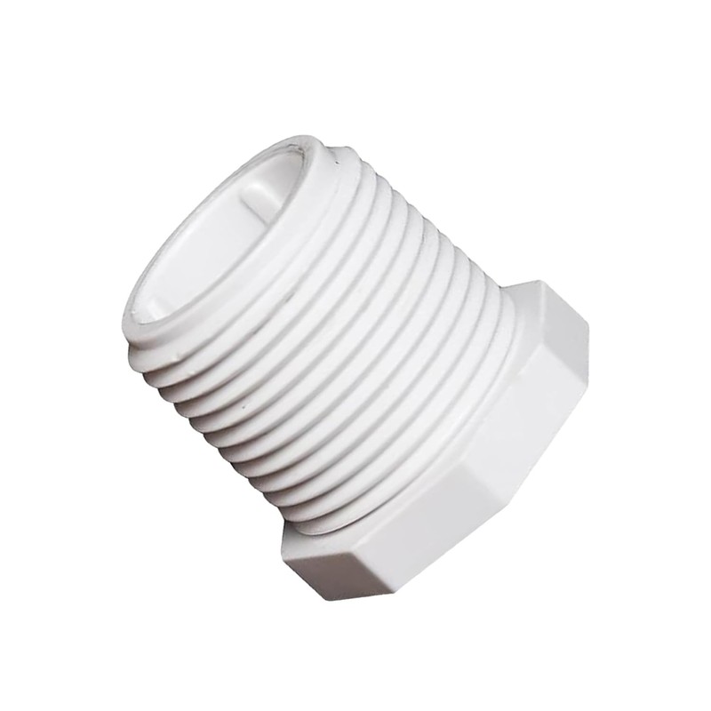 Ozmosis 0.75" PVC Male Thread Plug Pipe Pressure Fitting, schedule