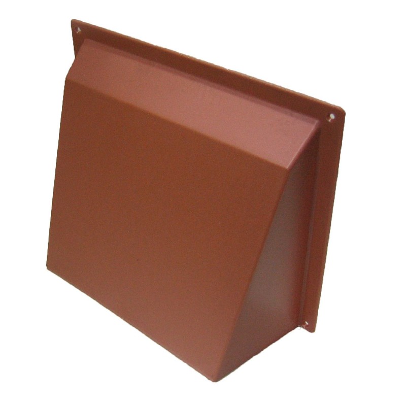 Terracotta Hooded Cowl 9" x 9" Vent Cover for Air