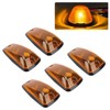 5Pcs Cab Marker Light Weatherproof Amber Teardrop Cab Top Running