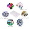 Opret 2 Pcs 36 Grids Plastic Jewellery Organiser, Clear Storage