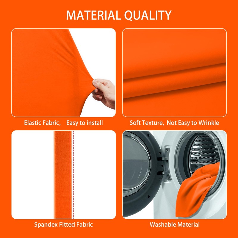 AIBIIN 9.5 x 1.8 m Orange Arch Backdrop for Wedding