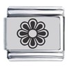 Flower Laser Italian Charm